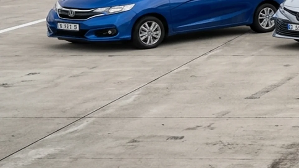 Subcompact lightweight city hatchback showing low curb weight proportions